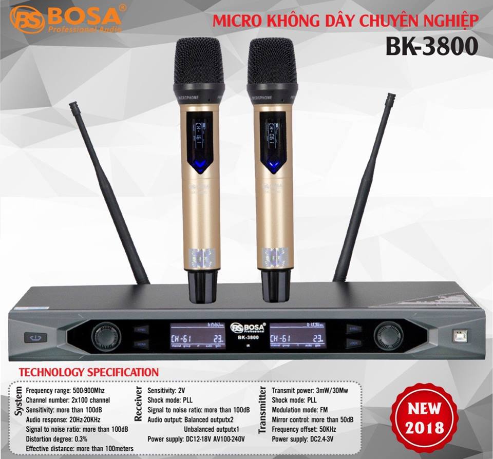 Micro Karaoke Bosa BK-3800 